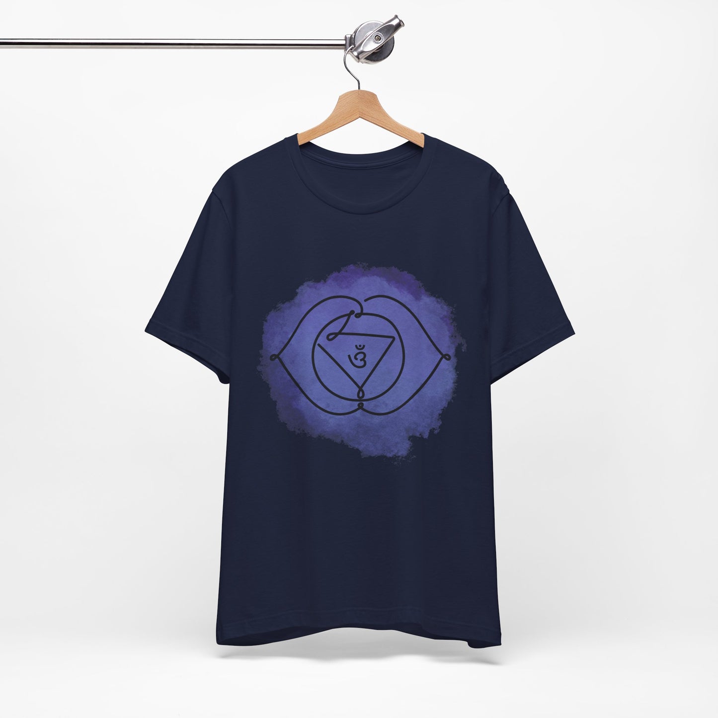 Inkasis Ajna Chakra t-shirt designed for European customers, promoting clarity, vision, and intuitive power.