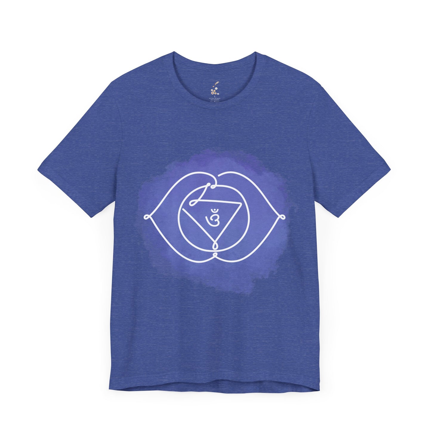  Blu King Ajna Chakra t-shirt for intuition and spiritual insight.