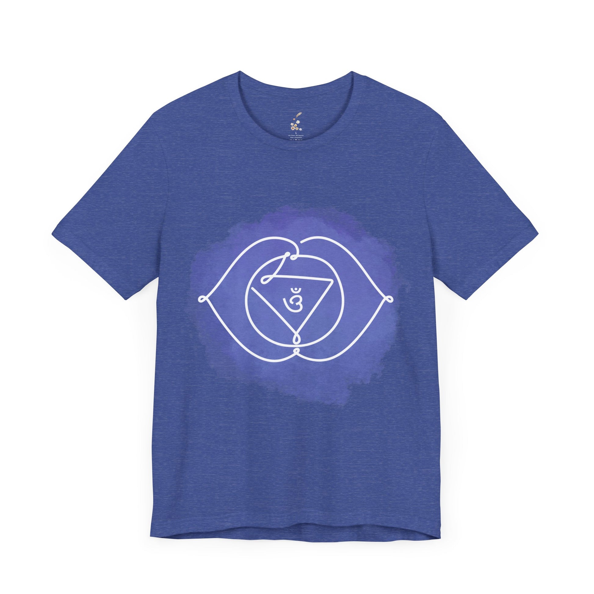  Blu King Ajna Chakra t-shirt for intuition and spiritual insight.