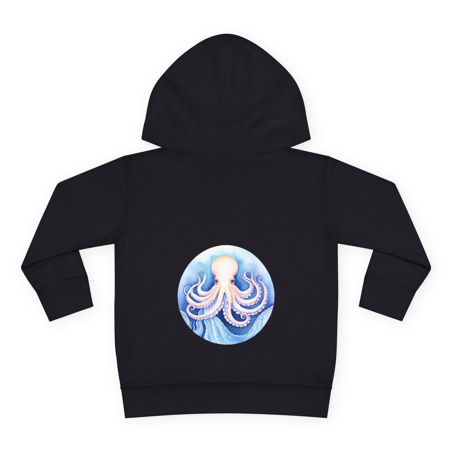 Black Hoodie with Large Octopus Design – Bold and Fun