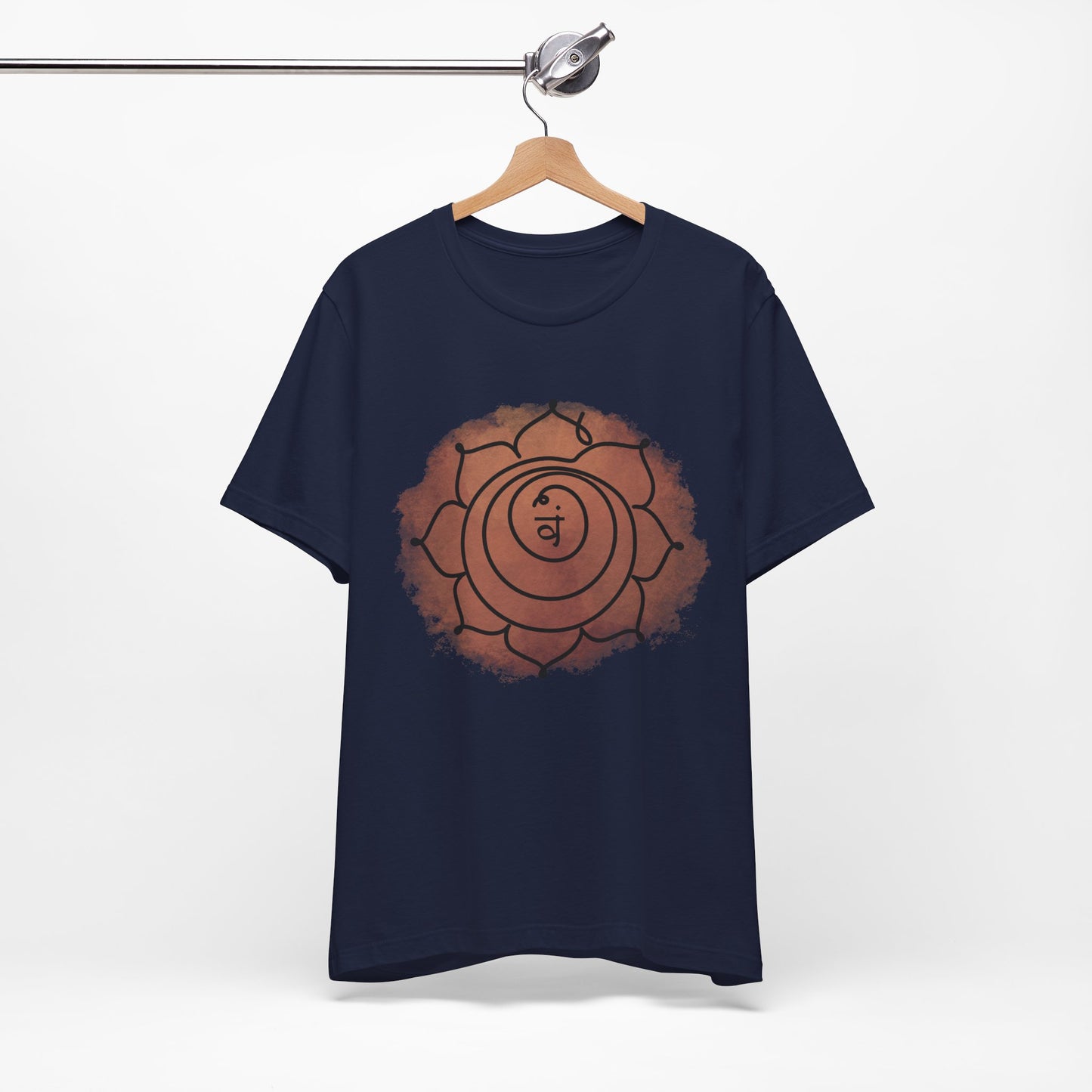  Inkasis Svadhisthana Chakra t-shirt designed for European customers, promoting flow, joy, and creative energy.
