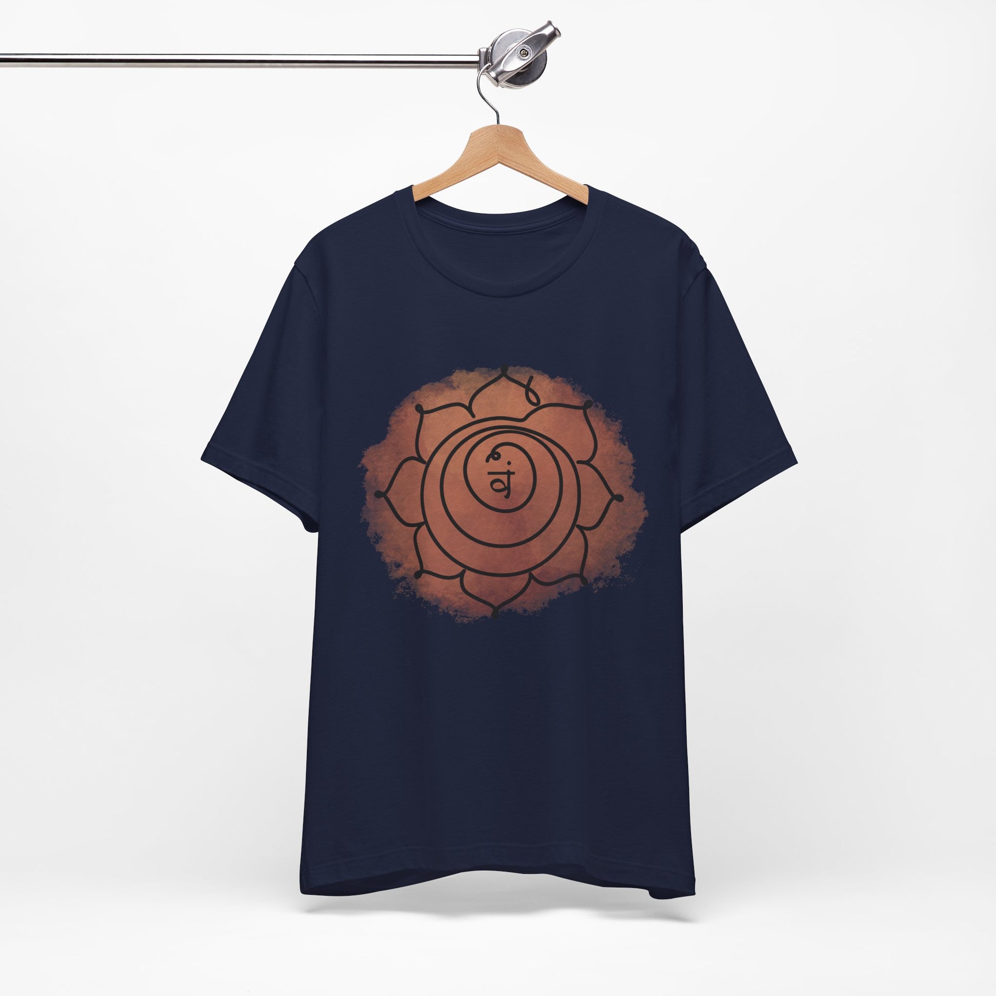  Inkasis Svadhisthana Chakra t-shirt designed for European customers, promoting flow, joy, and creative energy.
