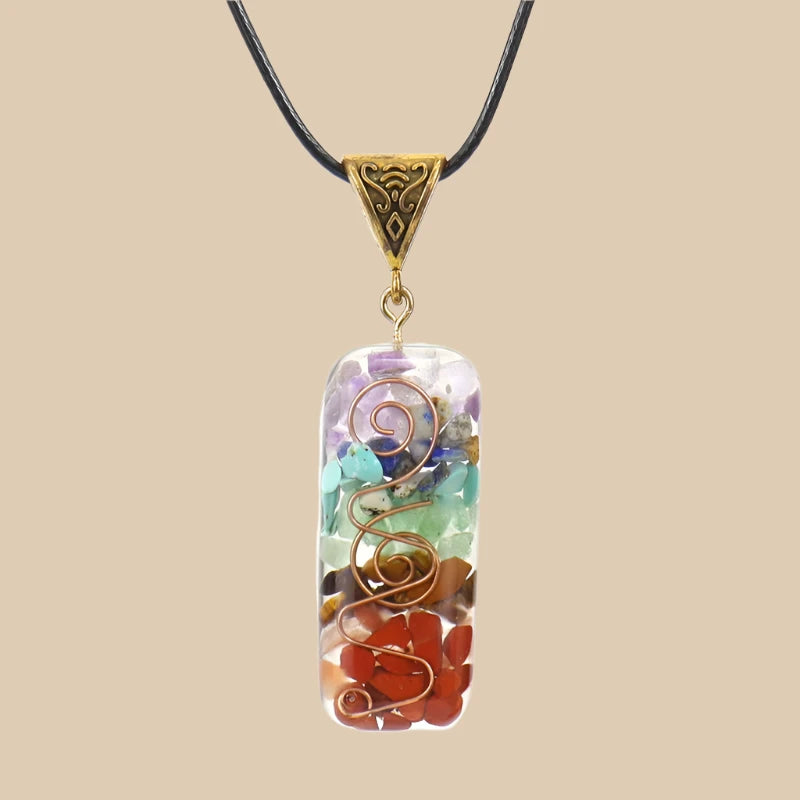 Handmade necklace crafted with care, featuring high quality atural stones for optimal enery