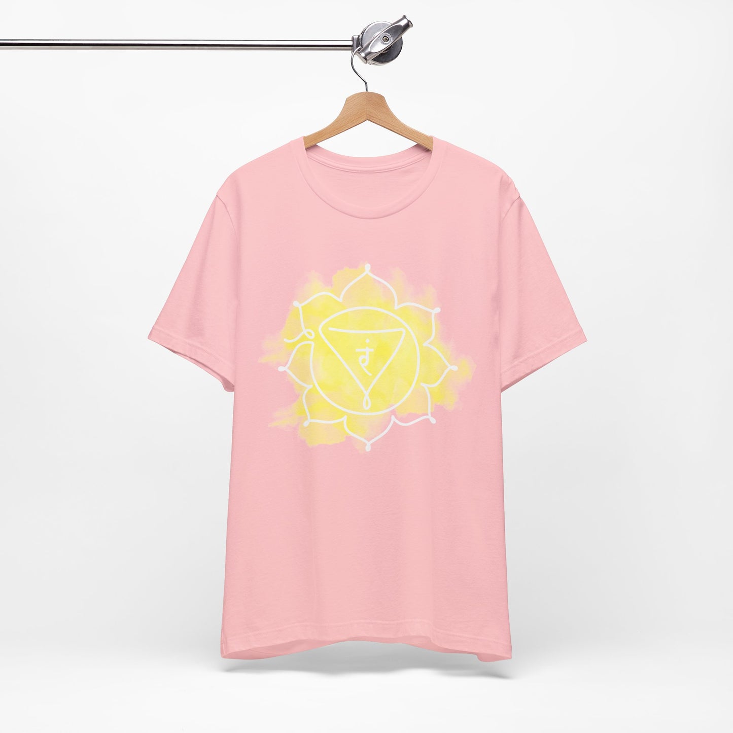  Inkasis Manipura Chakra t-shirt designed for Europe, promoting vitality, personal confidence, and inner fire.
