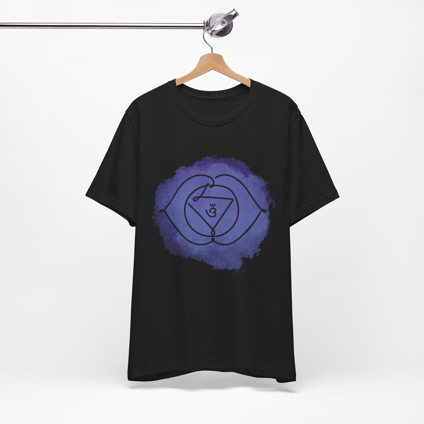 Ajna Chakra t-shirt by Inkasis for European markets, symbolizing intuition, insight, and spiritual awareness.