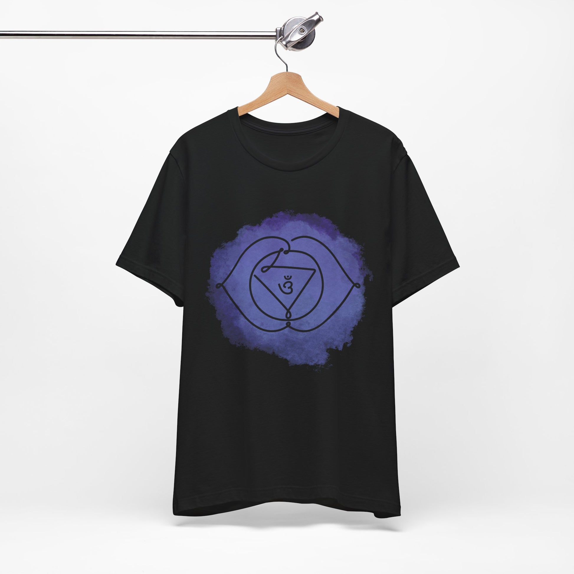 Ajna Chakra t-shirt by Inkasis for European markets, symbolizing intuition, insight, and spiritual awareness.