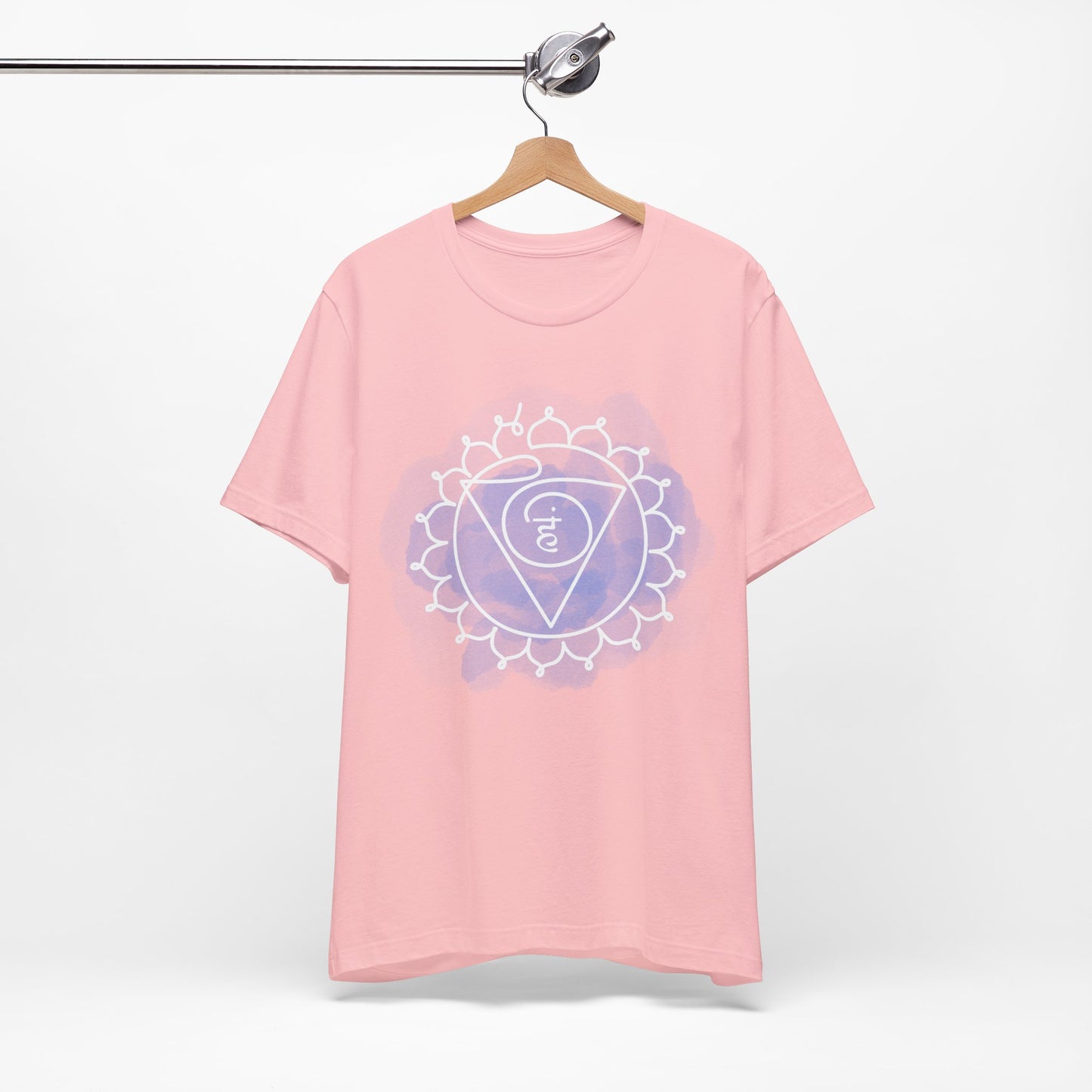  Inkasis Vishuddha Chakra t-shirt crafted for European shoppers, representing the power of clear communication and self-expression.