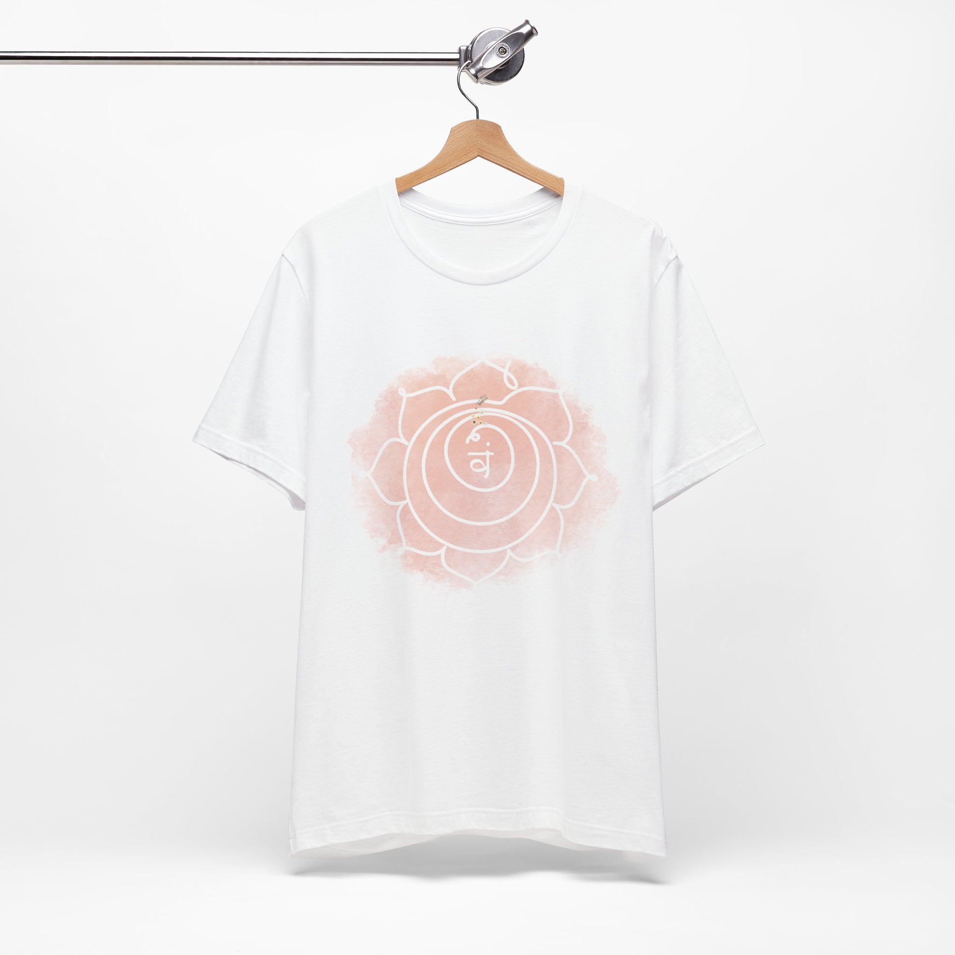 Inkasis Svadhisthana Chakra t-shirt made for Europe, emphasizing the sacral symbol for vitality, passion, and emotional connection.
